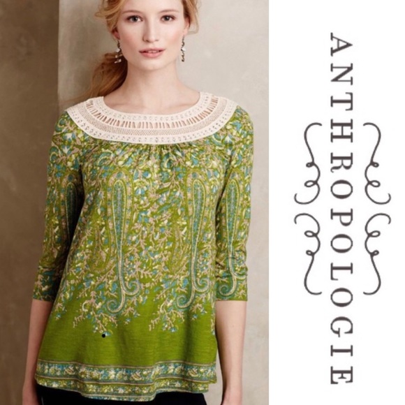 Anthropologie Tops - SALE Anthro Meadow Rue Earthly Delights Top